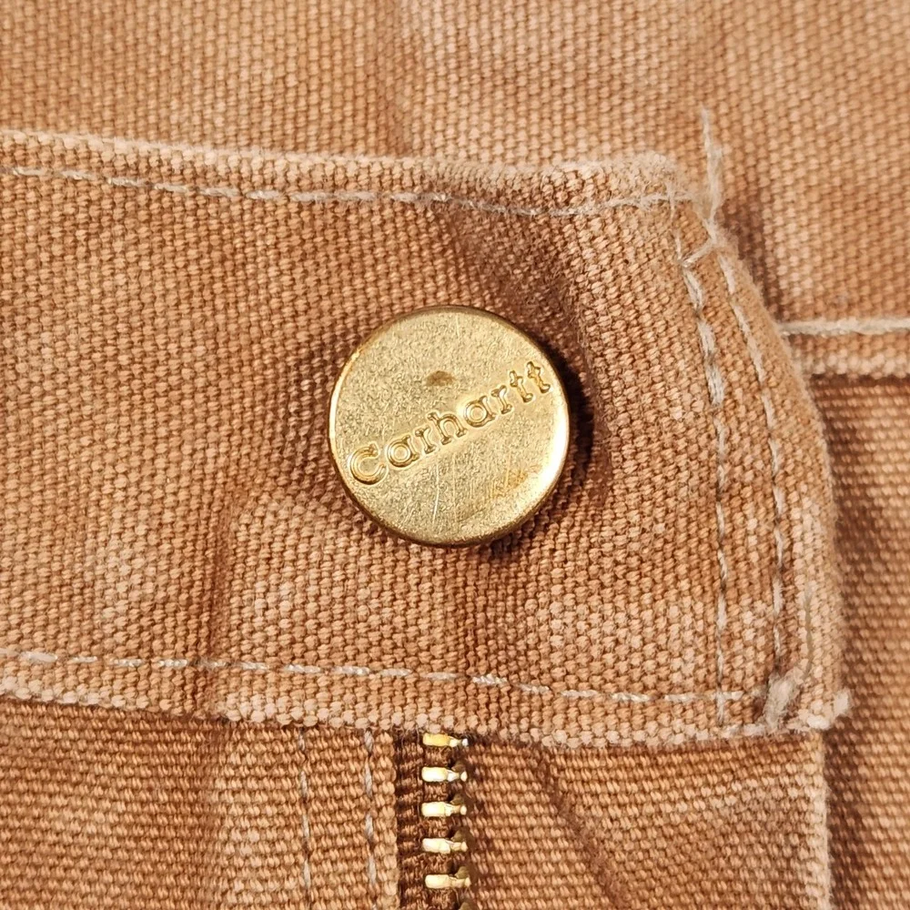 Vintage Carhartt Pants 40x32 Brown Double Knee Canvas Utility B01 BRN Union USA
